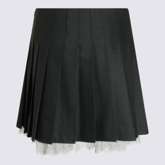 26FW 셀프 포트레이트 숏 스커트 PF26006SKGRGREY Black - SELF PORTRAIT