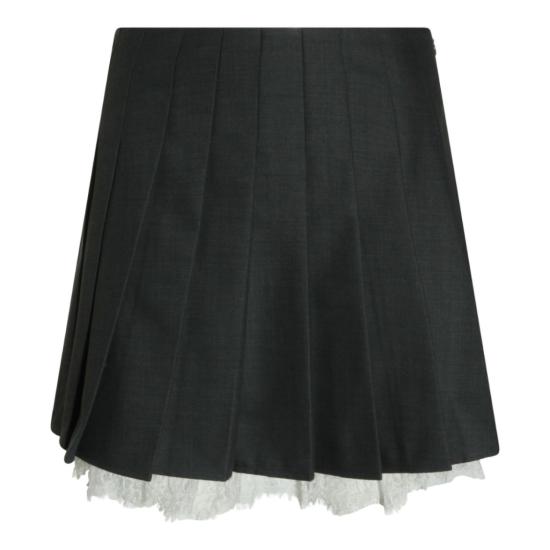 26FW 셀프 포트레이트 숏 스커트 PF26006SKGRGREY Black