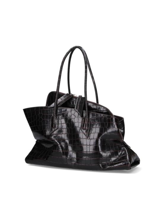 26FW 디 아티코 라 파세지아타 미디엄 탑 핸들 백 250WAH00054 LBT021PR207 Black - THE ATTICO