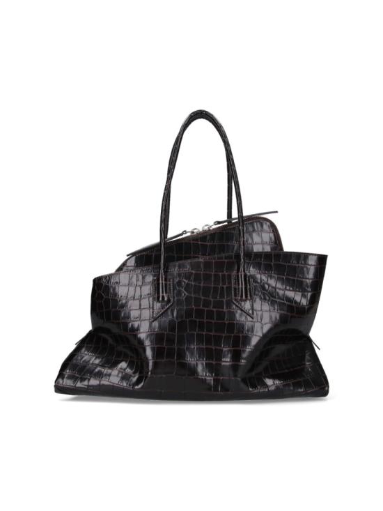 26FW 디 아티코 라 파세지아타 미디엄 탑 핸들 백 250WAH00054 LBT021PR207 Black - THE ATTICO