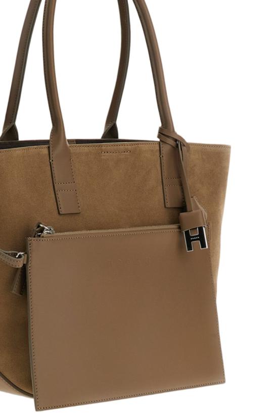 26FW 호간 토트백 KBW01TA0200UGMC414 Brown - HOGAN