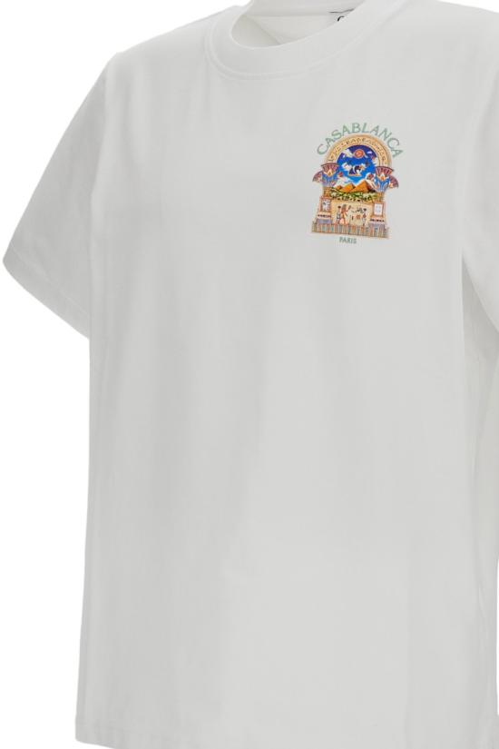 26FW 카사블랑카 반팔 티셔츠 PF26JTS00108WHITE - CASABLANCA