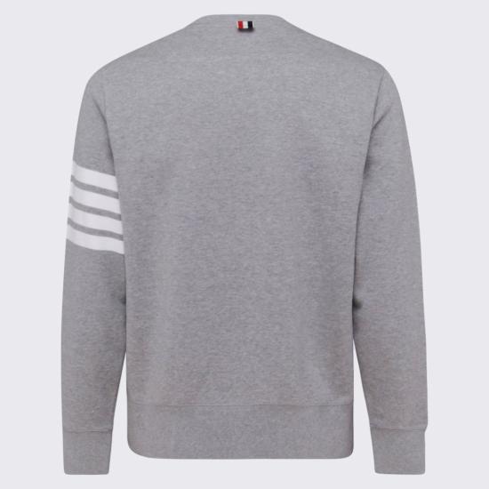 26FW 톰브라운 로고 패치 엔지니어드 4바 스웨트셔츠 MJT021H00535068 Grey - THOM BROWNE