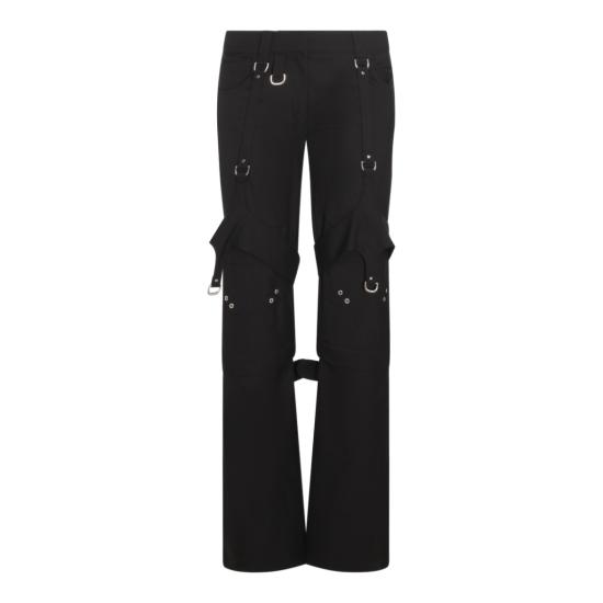  오프화이트 스트레이트 팬츠 OWCF020F23FAB0011000 Black