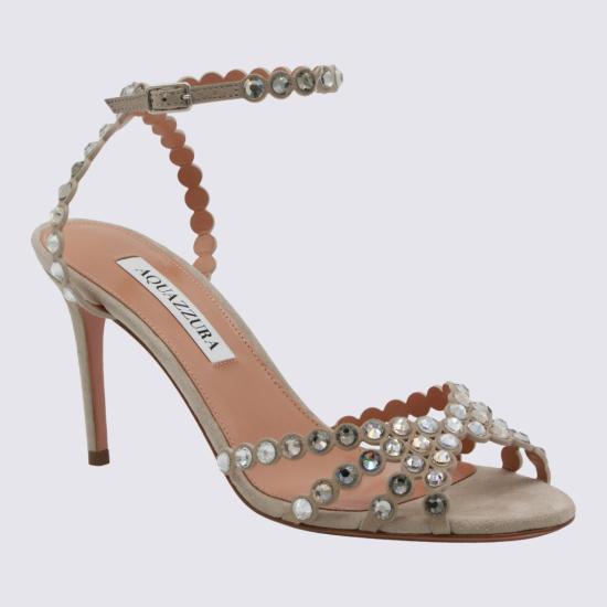 26FW 아쿠아주라 샌들 TQLMIDS0SUESTN Brown - AQUAZZURA