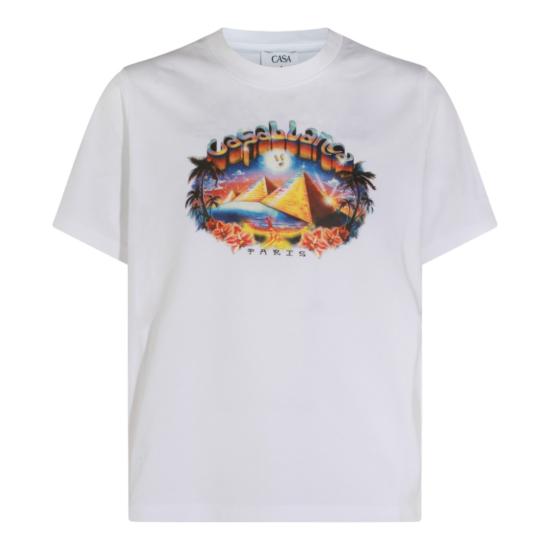 26FW 카사블랑카 반팔 티셔츠 MPF26JTS00109 White