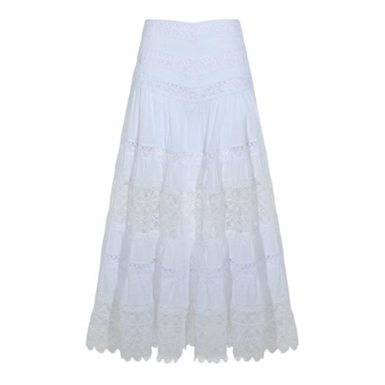 26SS 챠로 루이즈 이비자 롱 스커트 261402WHITE