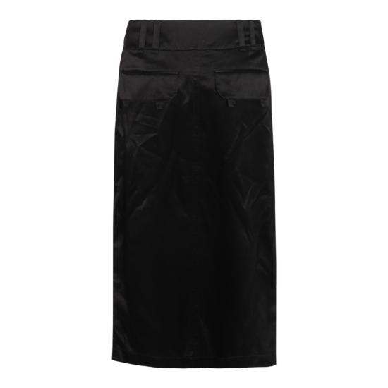  생로랑 미디 스커트 785399Y001W1000 Black - SAINT LAURENT