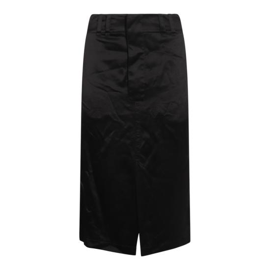  생로랑 미디 스커트 785399Y001W1000 Black