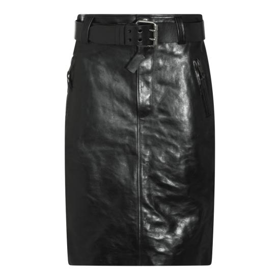 26SS 생로랑 미디 스커트 865021YCVD21000 Black