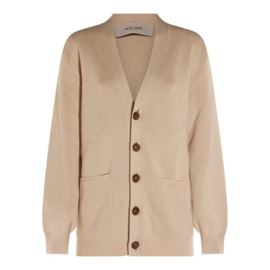 26FW 골든구스 Golden 레터링 가디건 GWP00950P00197255550 Neutrals