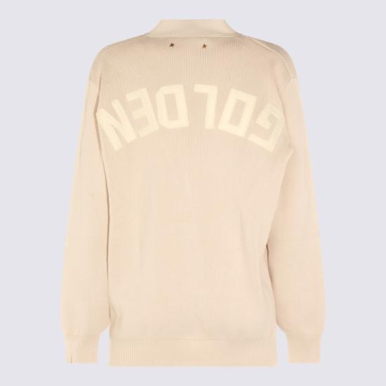 26FW 골든구스 Golden 레터링 가디건 GWP00950P00197255550 Neutrals - GOLDEN GOOSE