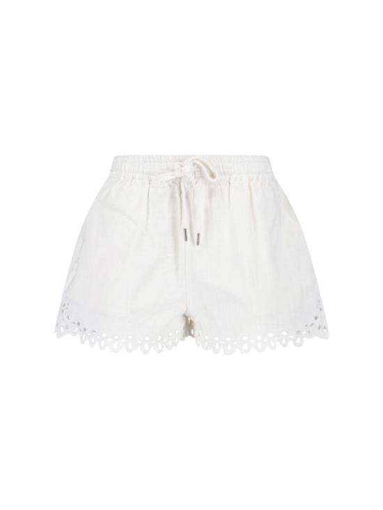 26SS 이자벨마랑에뚜왈 발림 코튼 쇼츠 SH0267FA D1J04E20WH White
