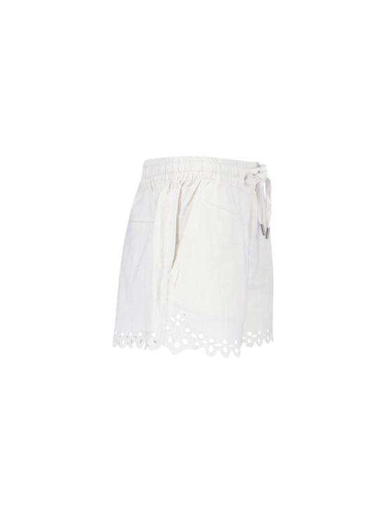 26SS 이자벨마랑에뚜왈 발림 코튼 쇼츠 SH0267FA D1J04E20WH White - ISABEL MARANT ETOILE