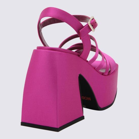  노달레토 샌들 NO1128124SHOCKING PINK SATIN - NODALETO