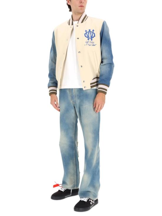 25FW 오프화이트 봄버 자켓 OMEH053 F25FAB0041746 Neutrals - OFF WHITE
