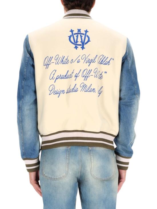 25FW 오프화이트 봄버 자켓 OMEH053 F25FAB0041746 Neutrals - OFF WHITE