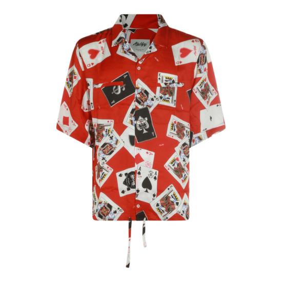 26SS AWGE 반팔 셔츠 AS6SMS08APT2172L31 Red