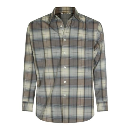 26SS 오라리 긴팔 셔츠 A26SS01LCBLUE GRAY CHECK Grey