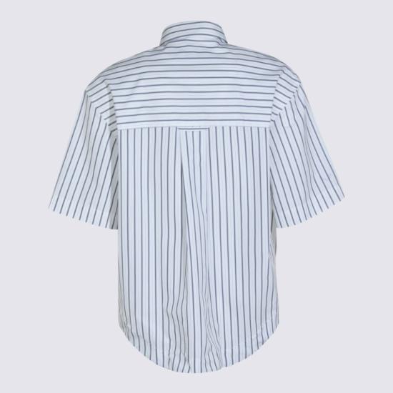 26SS 아미 포플린 반팔 셔츠 USH809CO0220A074 White - AMI