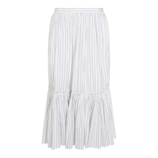26SS 질샌더 미디 스커트 J02MA0373J45329154 White
