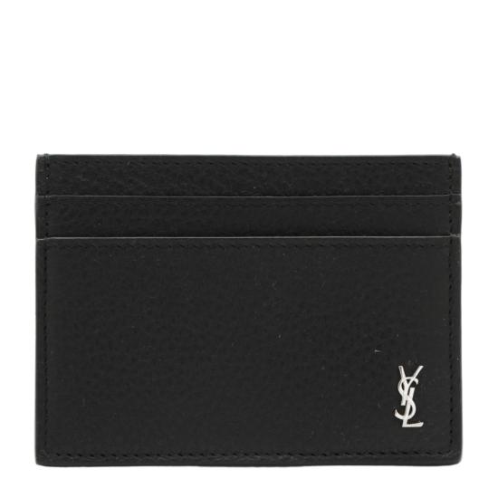 26SS 생로랑 타이니 카산드라 카드 케이스 그레인드 레더 847951AAELP1000 Black