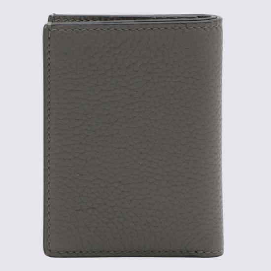 26FW 톰포드 그레인 레더 로고 폴디드 카드 홀더 Y0279LCL158STBG Grey - TOMFORD