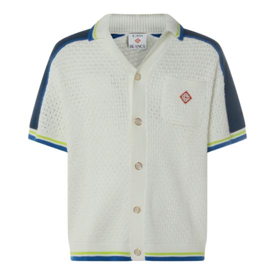 26SS 카사블랑카 반팔 셔츠 MSS26KW131001 White