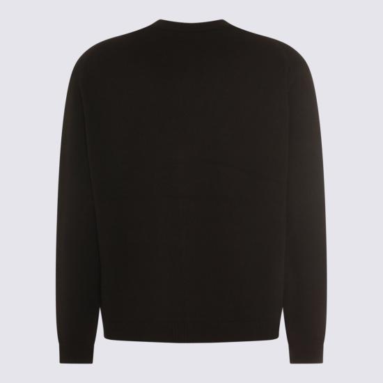 25FW 메종키츠네 폭스 헤드 인타르시아 메리노 가디건 PM00509KM03290391 Black - MAISON KITSUNE