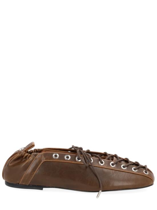 25FW 가니 플랫 슈즈 S3093 826 Brown