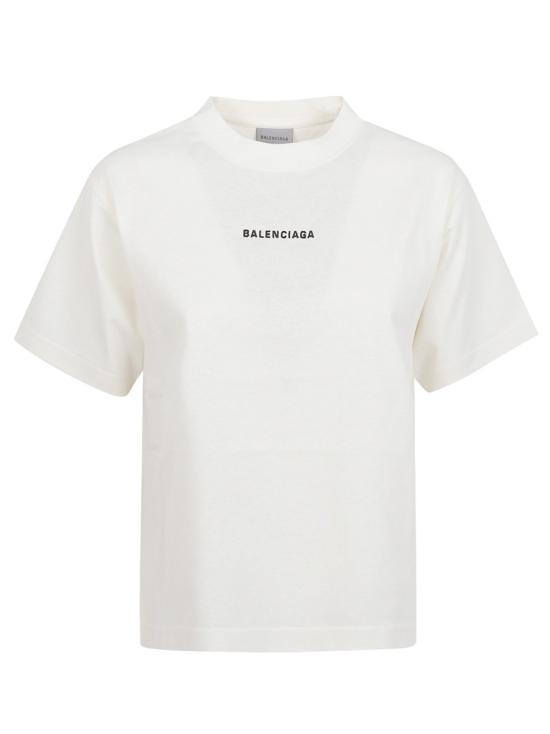 26SS 발렌시아가 반팔 티셔츠 850990WTTVJ19020 White
