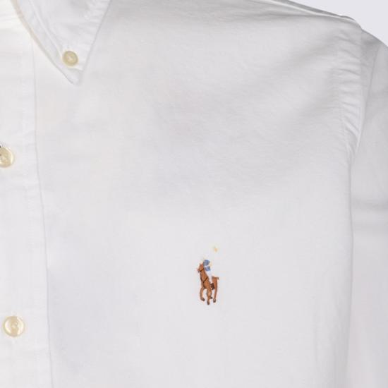 26FW 폴로 랄프로렌 컬러 포니 자수 커스텀 핏 버튼 다운 셔츠 710792041001 White - POLO RALPH LAUREN