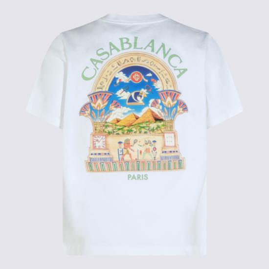26FW 카사블랑카 반팔 티셔츠 MPF26JTS00108 White - CASABLANCA