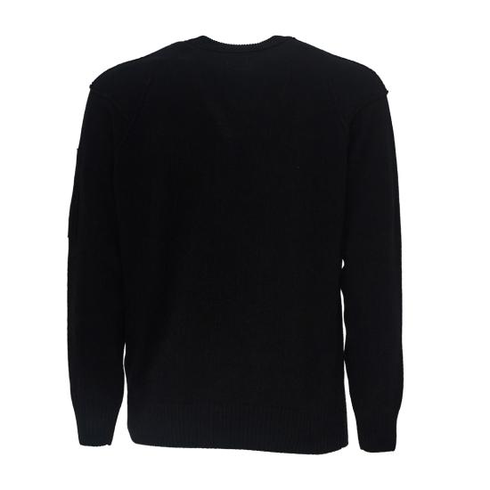 26FW 씨피 컴퍼니 램스울 GRS 크루넥 렌즈 스웨터 RFCMKN707A110149A Black - C.P. COMPANY