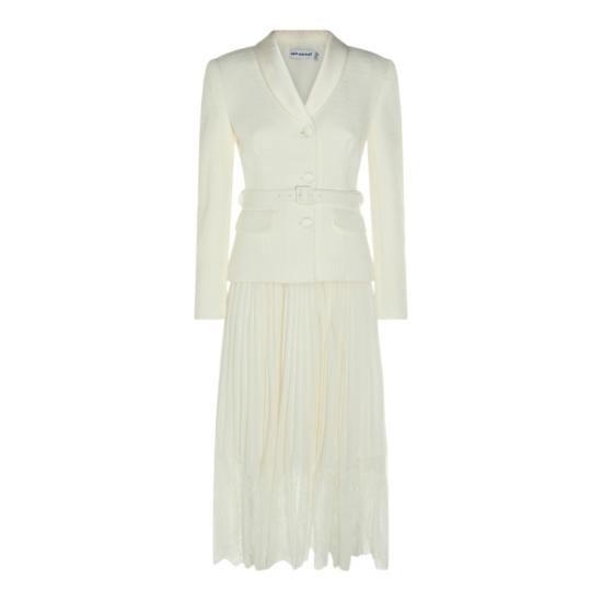 26FW 셀프 포트레이트 롱 원피스 PF26144MCCREAM White