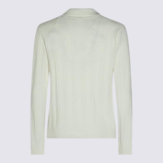 26FW 카사블랑카 스웨터 MPF26KW100001 White - CASABLANCA