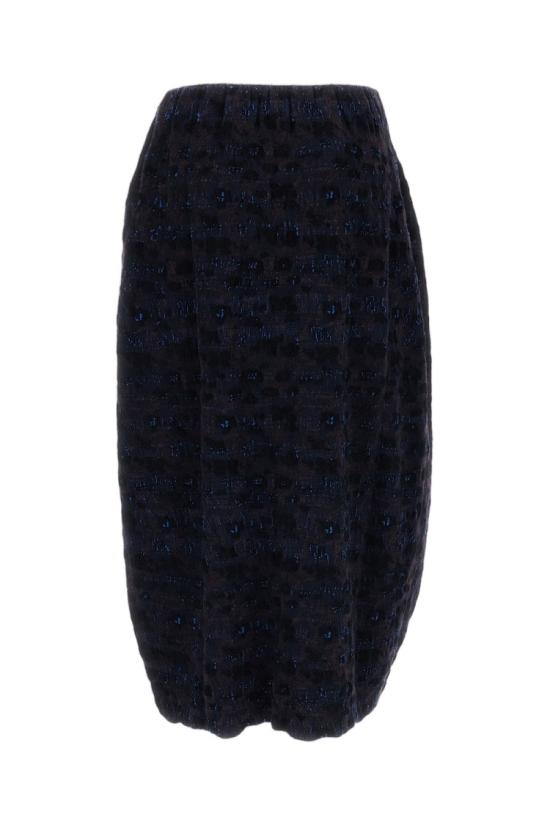 26FW 보부틱 미디 스커트 5113M9 Black - BOBOUTIC