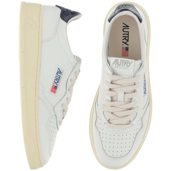 26FW 오트리 메달리스트 로우 스니커즈 AULMLL12LEATLEATWHTSPACE White - AUTRY