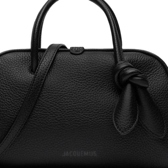 26FW 자크뮈스 TURISMO 투리스모 소프트 스몰 볼링 토트벡 BAW00416AC03A03990 Black - JACQUEMUS