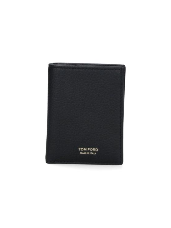 26FW 톰포드 그레인 레더 폴딩 카드 홀더 Y0279 LCL158GNAA Black