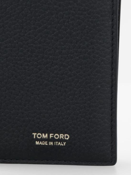26FW 톰포드 그레인 레더 폴딩 카드 홀더 Y0279 LCL158GNAA Black - TOMFORD