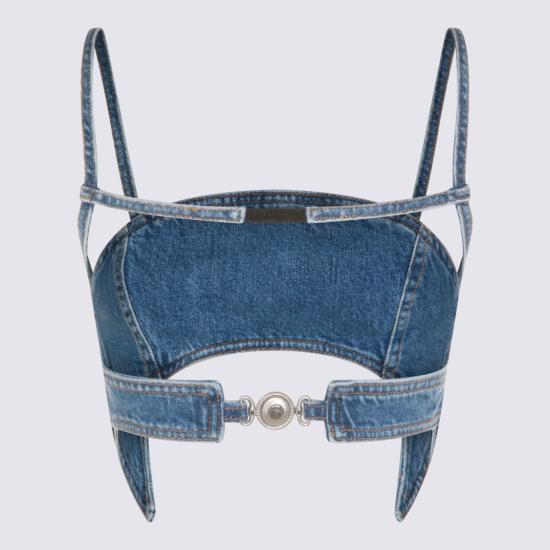26SS 마린세르 민소매 티셔츠 WTO465ACDEN0002BL05 Blue - MARINE SERRE