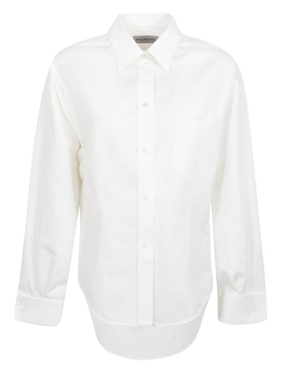 26SS 발렌시아가 셔츠 872318WTUM189000 White