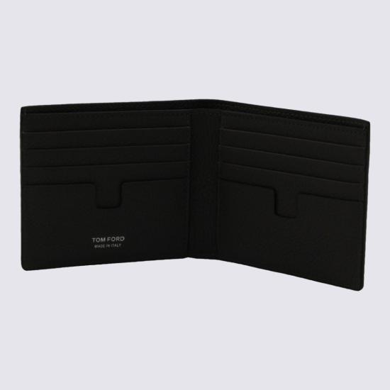 26FW 톰포드 그레인 가죽 클래식 바이폴드 지갑 Y0228LCL158STBG Black - TOMFORD