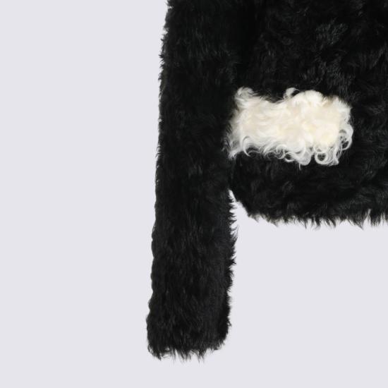 26FW 마르니 무스탕 JKMX0412QULM044RON99 Black - MARNI