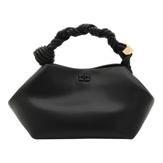 26FW 가니 스몰 레더 보우 토트백 A5241099 Black