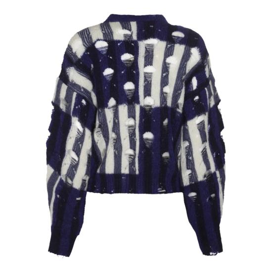  오프화이트 스웨터 OWHE101F23KNI0014504 Blue - OFF WHITE
