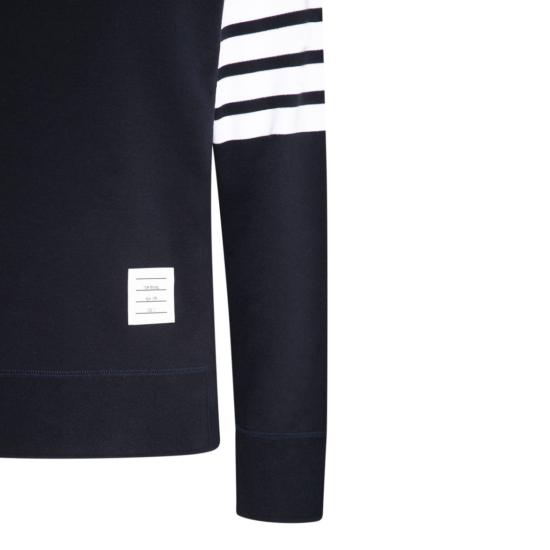 26FW 톰브라운 로고 패치 엔지니어드 4바 스웨트셔츠 MJT021H00535461 Black - THOM BROWNE