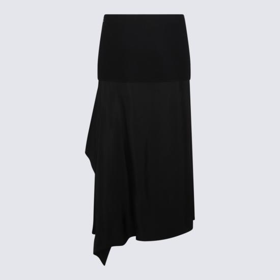  질샌더 롱 스커트 J02MA0233J20050001 Black - JIL SANDER