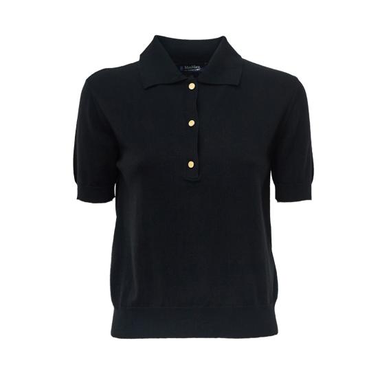 26FW 막스마라 폴로 티셔츠 2629366051600 Black